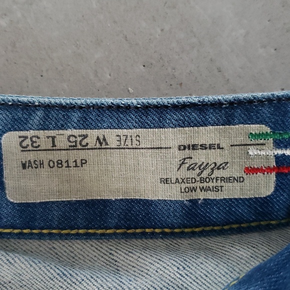 Diesel boyfriend Faysa relaxed low waist size 25 - Picture 4 of 5